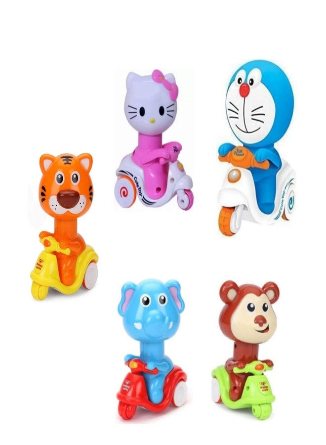 Manos Dora Mone Scooter Friction Toy for Kids Pack of 4 - Image 2